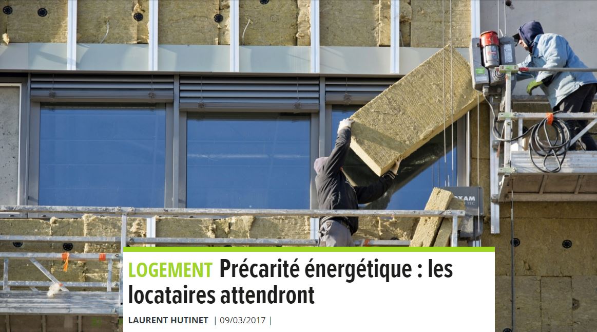 « Précarité énergétique : les locataires attendront »