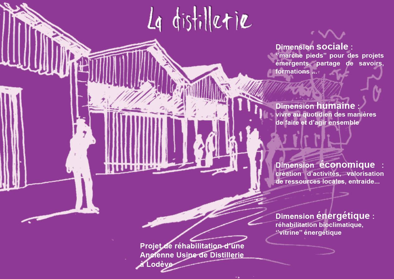 La Distillerie à Lodève : lieux en partage