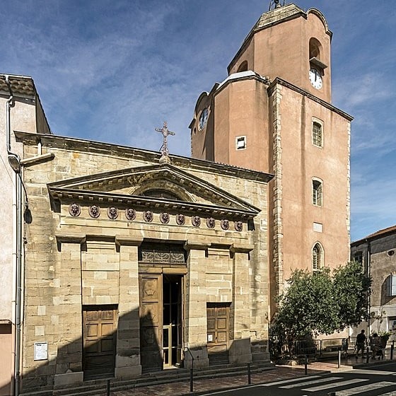 Bedarieux - Façade sud-est de l'église Saint-Alexandre